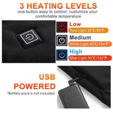 Mens Thermal Underwear Long Base Layer Pants Heated Rechargeable USB - Image 2