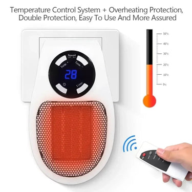 Mini Portable Heater With LED Display And Smart Temperature Control For Energy-Efficient Heating - Image 5