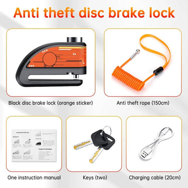 Motorcycle Disc Lock Alarm With 120dB Motion Sensor And Waterproof Body - Image 11