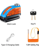 Motorcycle Disc Lock Alarm With 120dB Motion Sensor And Waterproof Body - Image 10