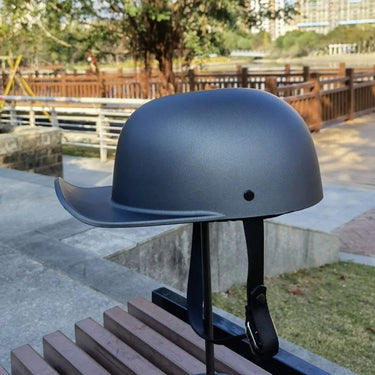Motorcycle Helmet With Classic Cap Style Dot Approved - Image 11