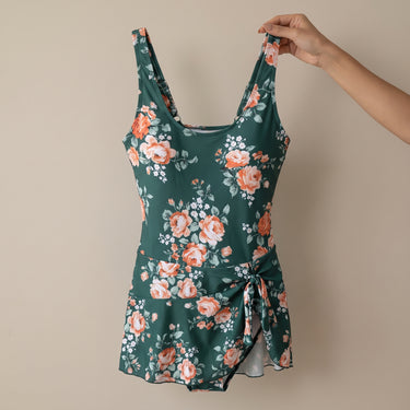 One Piece Swimsuit Flattering Swim Dress - scale