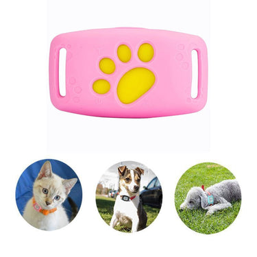 Pet GPS Tracker Traceur Pour Animaux Domestiques With Yellow Paw Print For Dogs - Image 1