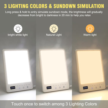 Phototherapy Lamp Light Therapy 10000 Lux Foldable Lcd Display - Image 2