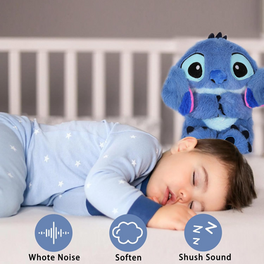 Plush Sleep Aid Toy Stitch With Glowing Chest And Sound Features Compagnon De Sommeil Perfect For Snuggling - Image 6