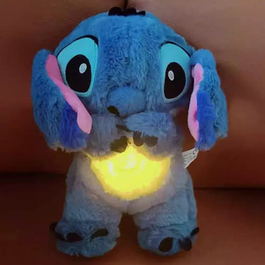 Plush Sleep Aid Toy Stitch With Glowing Chest And Sound Features Compagnon De Sommeil Perfect For Snuggling - Image 5
