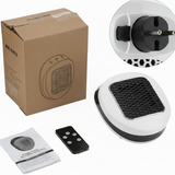 Portable Electric Heater 600w Compact Fast Heating Device With Remote Control For Rapid Ceramic Warmth - Image 5