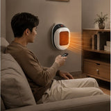 Portable Electric Heater 600w Compact Fast Heating Device With Remote Control For Rapid Ceramic Warmth - Image 7