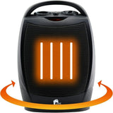 Portable Electric Heater Space Super Quiet Oscillating Fan Thermostat - Image 1