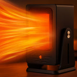 Portable Electric Heater With Ceramic 900w Adjustable Thermostat For Fast Whole Room Heating - Image 2