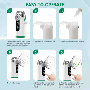 Portable Nebulizer With USB Rechargeable Whisper-Quiet Operation And Ultrafine Mist - Image 6