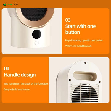 Portable Space Heater For Small Spaces Energy-Saving Room Heater With Instant Heat To Stay Warm This Winter - Image 8