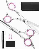 Professional Haircutting Scissors Set With Thinning Shears And Styling Accessories - Image 7