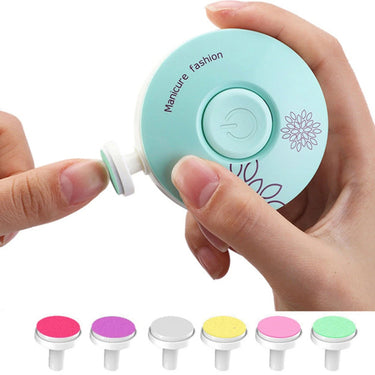 Quiet Motor Baby Nail Trimmer With 6 Grinding Heads - Image 1