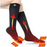 Rechargeable Heated Socks Moisture Wicking Ankle With Battery And Ribbed Knit Calf - Image 1