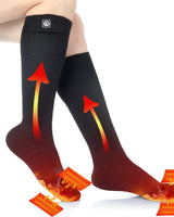Rechargeable Heated Socks Moisture Wicking Ankle With Battery And Ribbed Knit Calf - Image 1