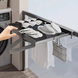 Retractable Storage Rack Invisible Space-Saving Drying Solution For Clothes And Shoes Maximize Space Minimize Clutter - Image 1