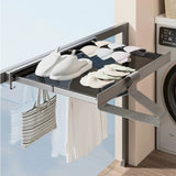 Retractable Storage Rack Invisible Space-Saving Drying Solution For Clothes And Shoes Maximize Space Minimize Clutter - Image 2