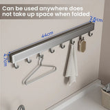 Retractable Storage Rack Invisible Space-Saving Drying Solution For Clothes And Shoes Maximize Space Minimize Clutter - Image 3