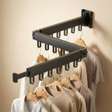 Retractable Wall Drying Rack Foldable Clothes With Mounted Design For Indoor And Outdoor Use - Image 1