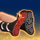 Self Heating Socks Thermal Crew With Non-Slip Grip Soles For Indoor Warmth - Image 1