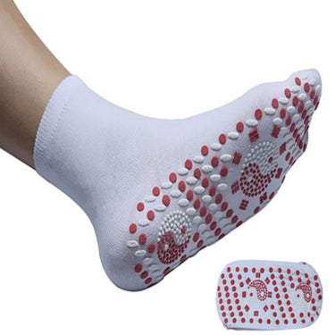 Self Heating Socks Thermal Crew With Non-Slip Grip Soles For Indoor Warmth - Image 3