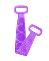 Silicone Shower Brush With Dual-Sided Exfoliating Surface And Stretch Handle - Image 6