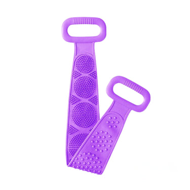 Silicone Shower Brush With Dual-Sided Exfoliating Surface And Stretch Handle - Image 6