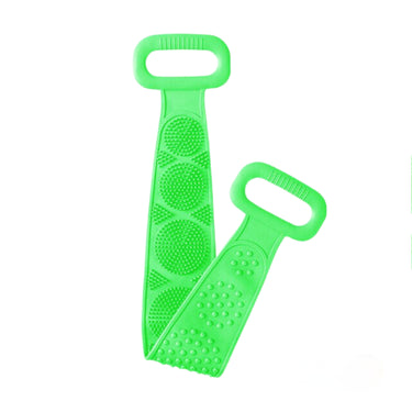 Silicone Shower Brush With Dual-Sided Exfoliating Surface And Stretch Handle - Image 7