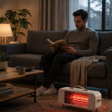 Smart Infrared Space Heater With Intelligent Thermostat And Fast Quiet Efficient Electric Fan Performance - Image 14