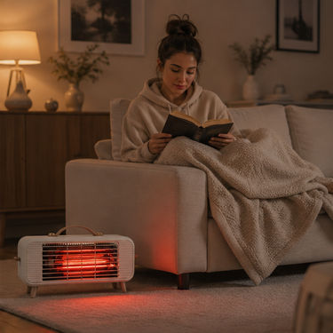 Smart Infrared Space Heater With Intelligent Thermostat And Fast Quiet Efficient Electric Fan Performance - Image 8