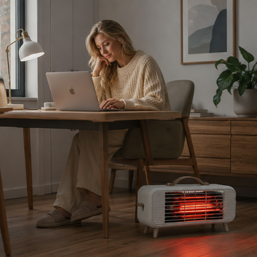 Smart Infrared Space Heater With Intelligent Thermostat And Fast Quiet Efficient Electric Fan Performance - Image 9