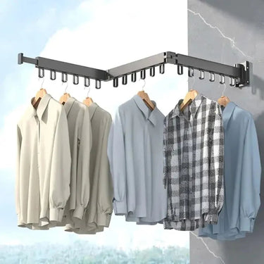 SnapDry Quick Fold Wall Mount Drying Rack With One-Touch Folding Design - Image 3