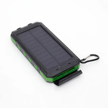 Solar Charger Power Bank With Dual USB Ports LED Flashlight And IP44 Waterproofing - Image 3