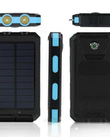 Solar Charger Power Bank With Dual USB Ports LED Flashlight And IP44 Waterproofing - Image 2