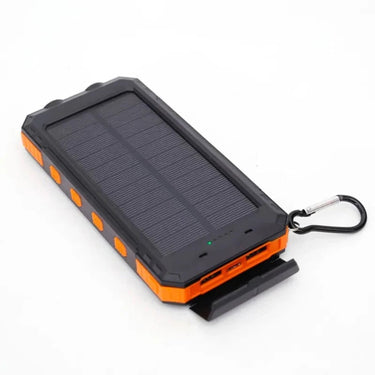 Solar Charger Power Bank With Dual USB Ports LED Flashlight And IP44 Waterproofing - Image 4