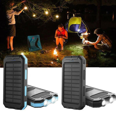 Solar Charger Power Bank With Dual USB Ports LED Flashlight And IP44 Waterproofing - Image 9