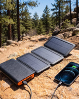 25000mAh Solar Power Bank With 4 Panels 10W Fast Charging Portable Charger - Image 1