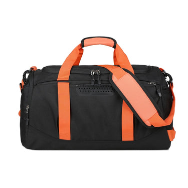 Sporty Travel Duffel Bag With Top Handles And Shoulder Strap With Or Accents - Image 2
