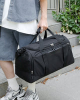 Sporty Travel Duffel Bag With Top Handles And Shoulder Strap With Or Accents - Image 5