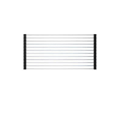 Stainless Steel Folding Drain Rack Expandable Sink Organizer With Food-Safe Silicone Coating For Space-Saving Kitchen Storage - Image 2