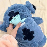 Stitch Plush Hot Water Bottle With Removable Rubber Insert Soft & Cozy Warmer - Image 3