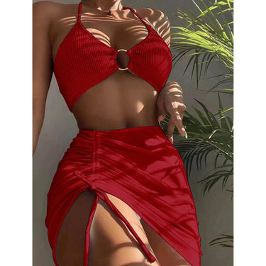 Swimwear Adjustable Bikini Set Ring-Detail - Image 5