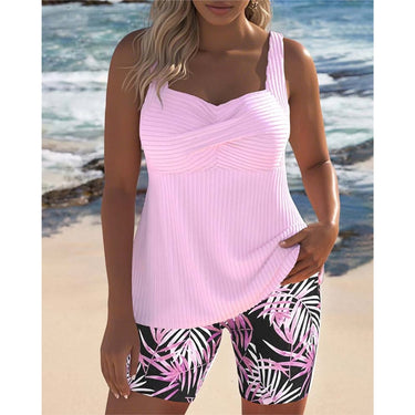 Three Piece Bikini Set Adjustable Tankini Sweetheart Neck - Image 6