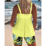 Three Piece Bikini Set Adjustable Tankini Sweetheart Neck - Image 8