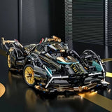 V12 Model Car Building Block Set With Working Steering And Suspension - Image 1