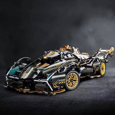 V12 Model Car Building Block Set With Working Steering And Suspension - Image 2