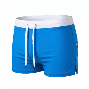 Men's Swim Trunks Adjustable Swimming Shorts Drawstring - Sky Blue