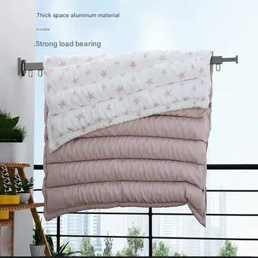 Wall Mounted Clothes Rack With Retractable 3-Tier Bar And Space-Saving Design For Drying Clothes Efficiently - Image 14