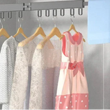 Wall Mounted Clothes Rack With Retractable 3-Tier Bar And Space-Saving Design For Drying Clothes Efficiently - Image 2